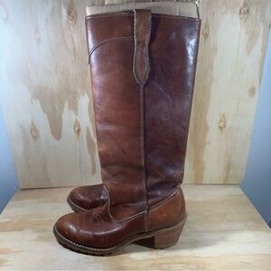 Ariat Vintage Brown Leather Riding Boots Women’s Size 8